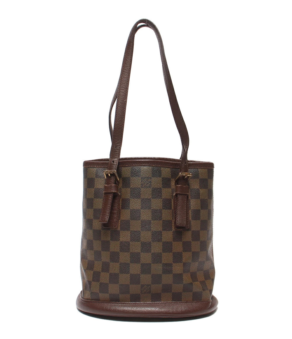 Louis Vuitton Tote Bag Mare Damier Shoulder Bag Canvas Leather Brown
